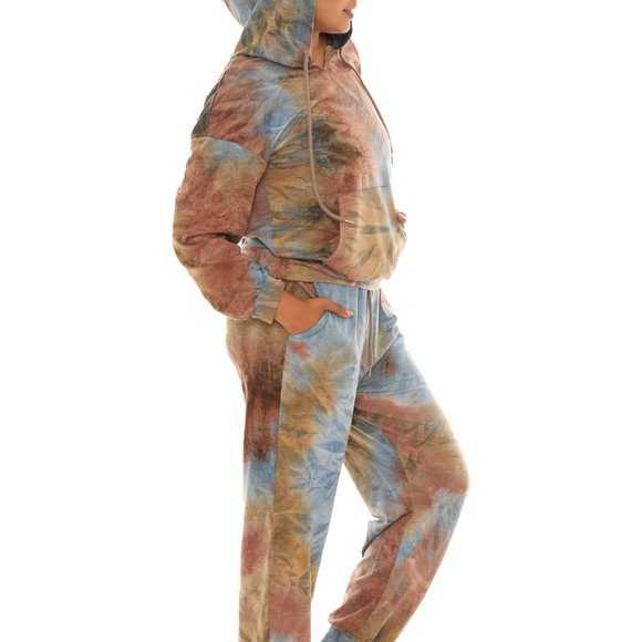 Tie-Dye Hoodie & Pocket Joggers - Picture 2 of 4